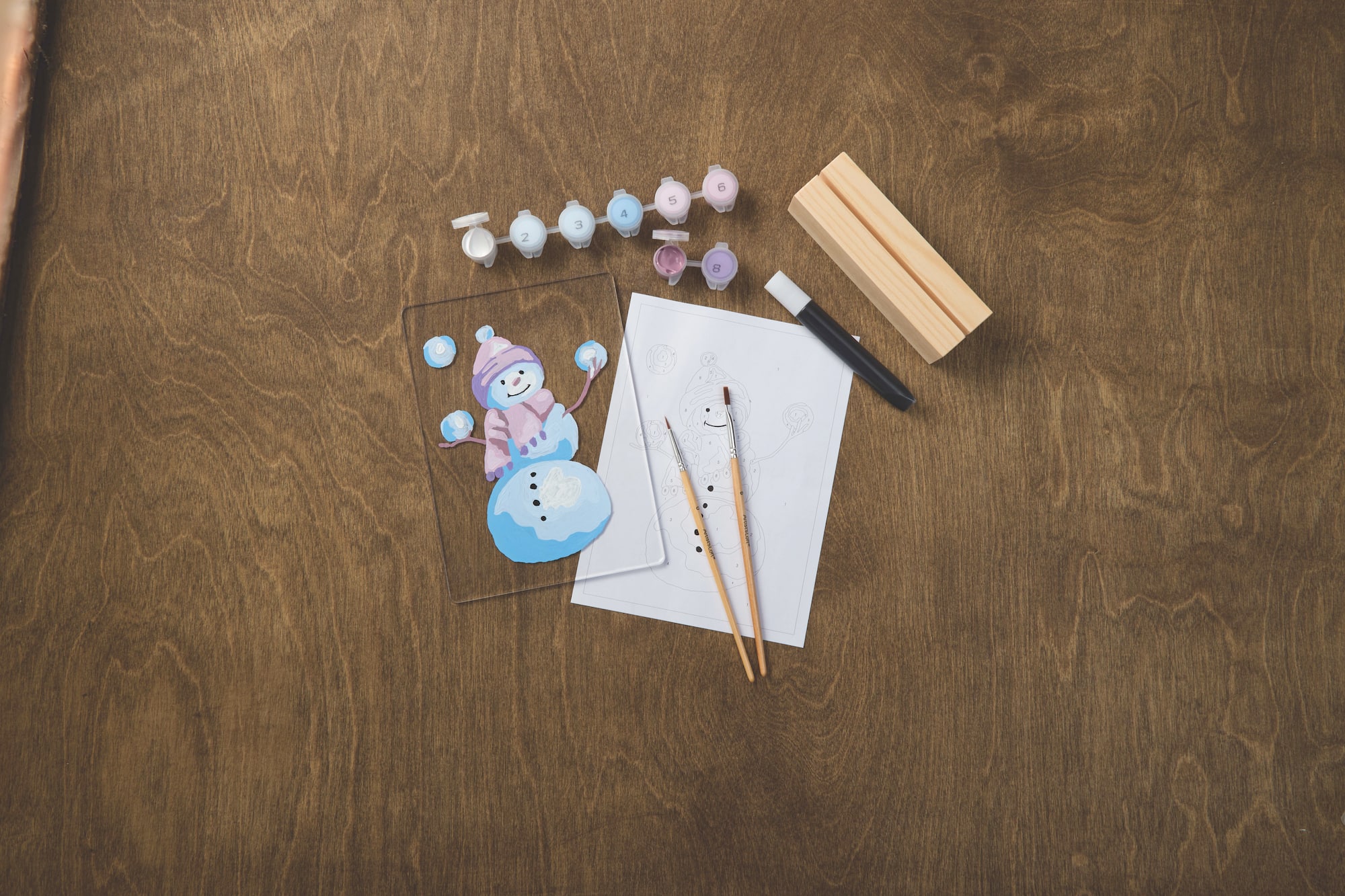 5" x 7" Snowman Paint-by-Number Acrylic Surface Kit by Artist's Loft®